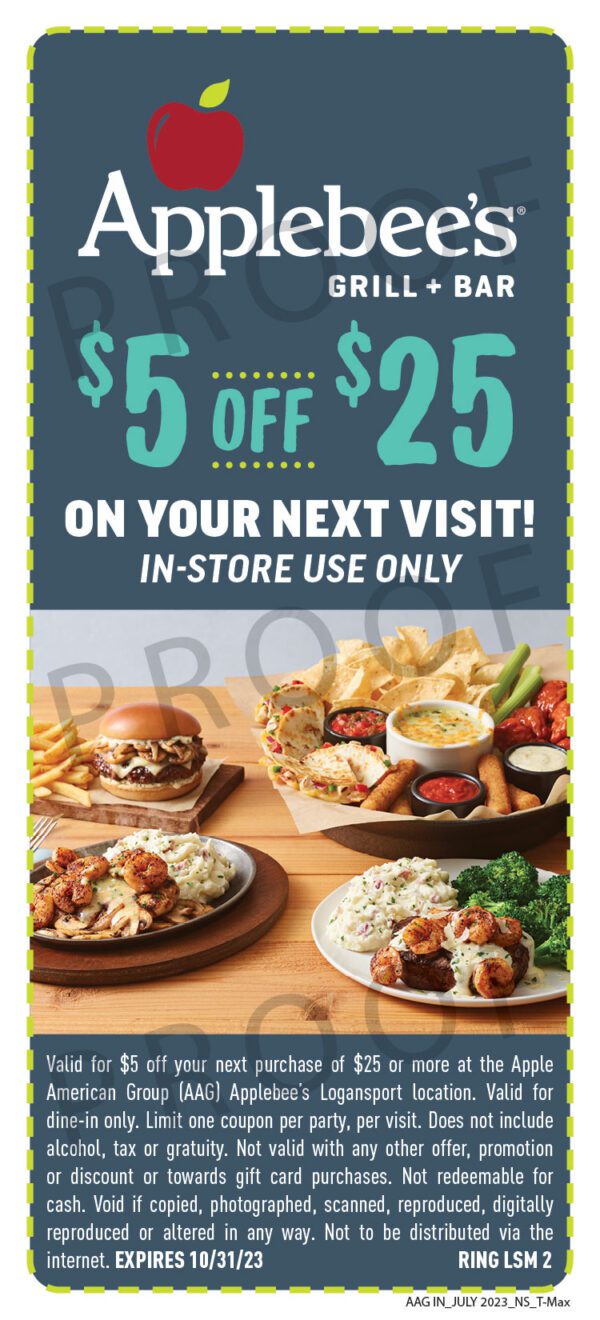 PROOF_AAG IN_2023_$5 OFF $25_Voucher_2.5X5.5 - Logansport