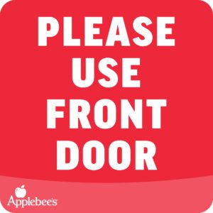 PLEASE USE FRONT DOOR - 7x7