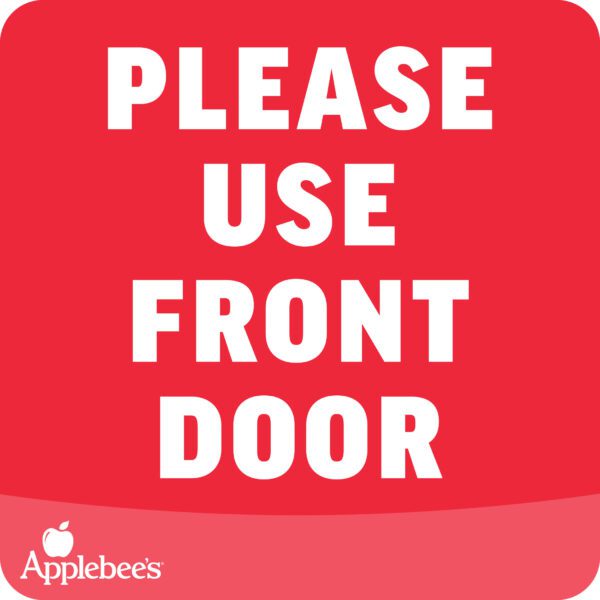 PLEASE USE FRONT DOOR - 7x7