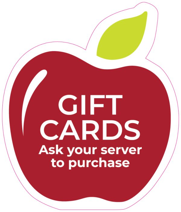 Gift Card Display Insert Apple Header