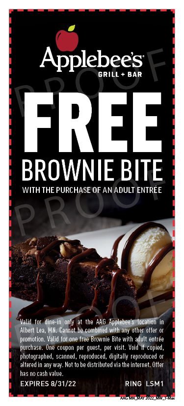 AAG_MN-Albert Lea_Free Brownie Bite_Voucher_2.5X5.5_8-31-22