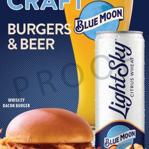 MTN_Burgers & Beer_Blue Moon_Blade Sign_18X33