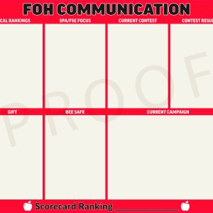 FOH Communication Boards