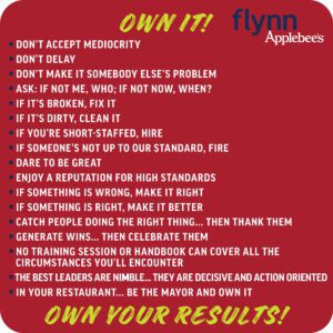 Flynn Own It Phrases List - 10x10